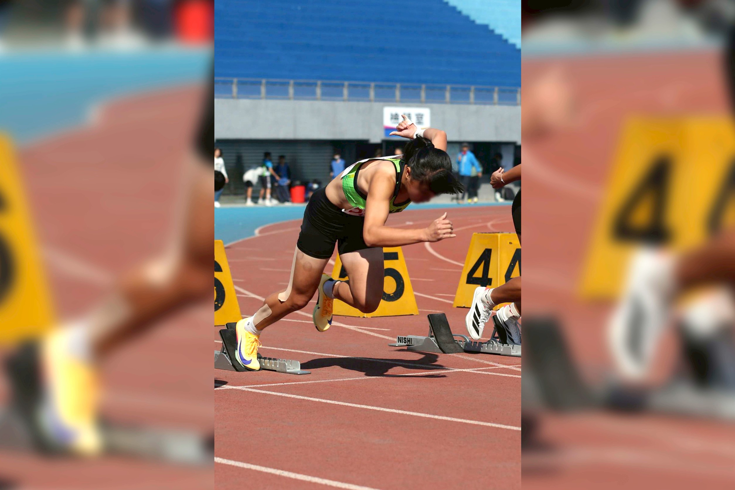 洪小妹感性表示：「手術並不會影響未來，關鍵是勇敢面對。」展現奪金韌性。（洪小妹提供）